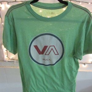 Men's Green RVCA ANP Tee Shirt